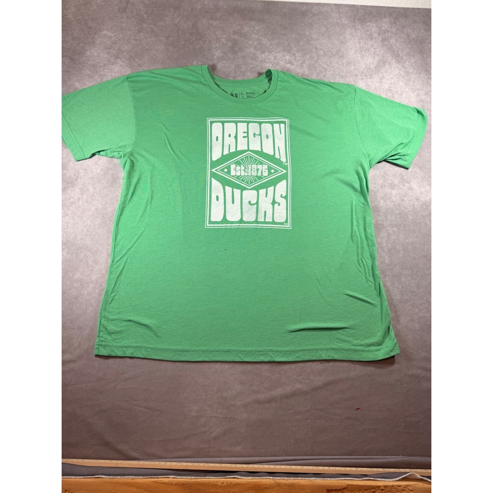 Uscape Oregon Ducks T-Shirt Mens XL Green Heather Short Sleeve Graphic Tee